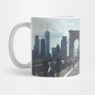 Vintage Style Brooklyn Bridge (Manhattan, New York City) Mug